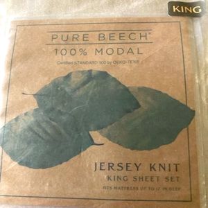 Pure Beech King Jersey Sheet Set